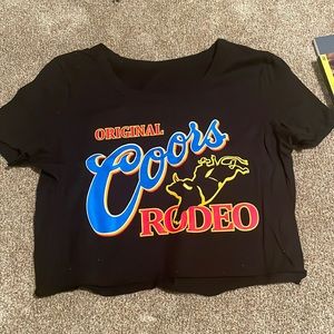 Original Coors Rodeo Cropped Shirt